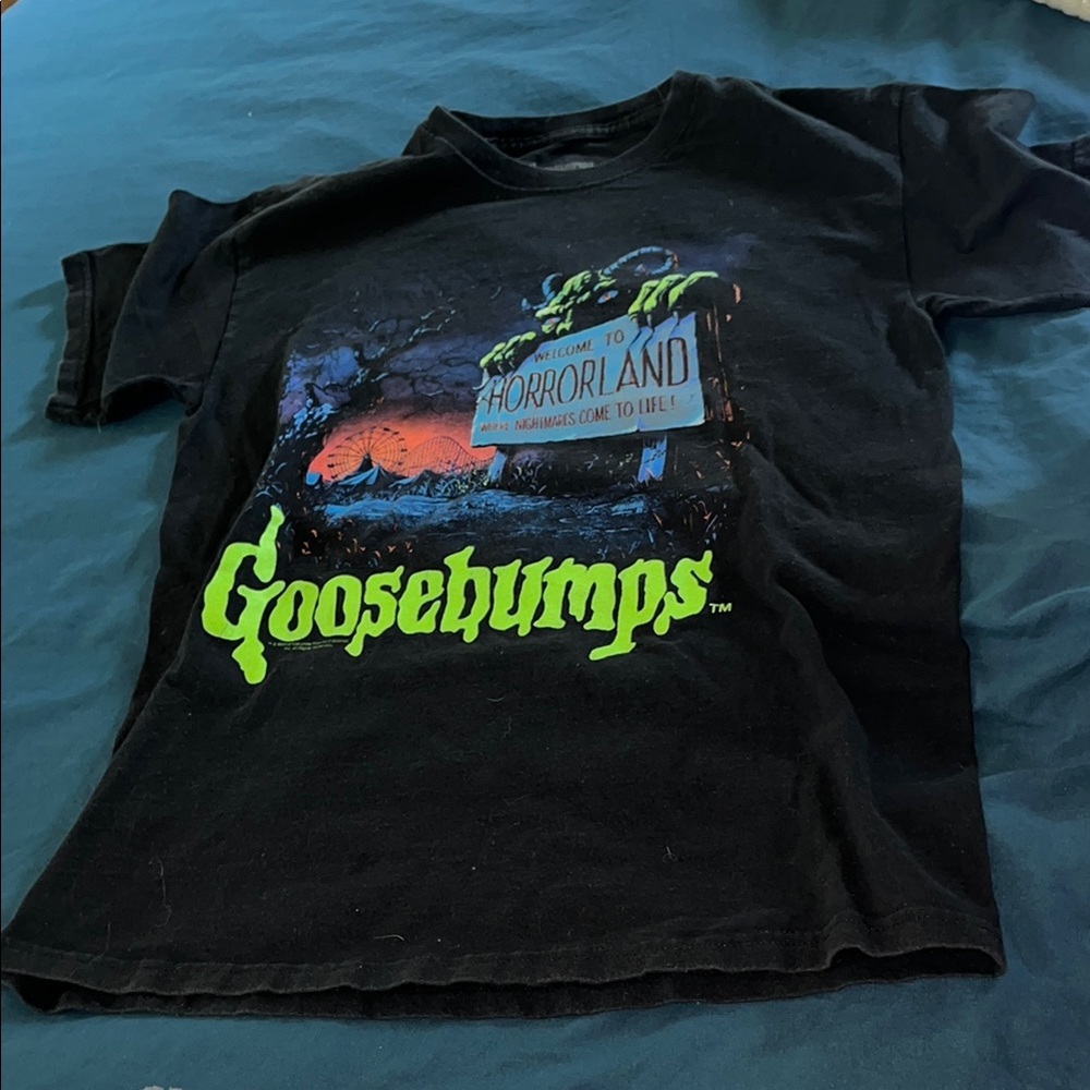 Men’s Goosebumps Welcome to Horrorland T-Shirt 100% Cotton size medium